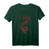 Roter Drache Fantasy T-Shirt – Kulturelles Geschenk für Japan- und China-Liebhaber, Drachen- und Fabeltierfans