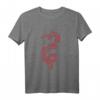Roter Drache Fantasy T-Shirt – Kulturelles Geschenk für Japan- und China-Liebhaber, Drachen- und Fabeltierfans