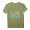 Damen Live Love Dance Choreographie Kunstwerk T-Shirt mit V-Ausschnitt – Perfektes Geschenk für Tänzerinnen, Tanzlehrerinnen & Musikliebhaber