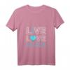 Damen Live Love Dance Choreographie Kunstwerk T-Shirt mit V-Ausschnitt – Perfektes Geschenk für Tänzerinnen, Tanzlehrerinnen & Musikliebhaber