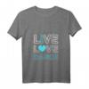 Damen Live Love Dance Choreographie Kunstwerk T-Shirt mit V-Ausschnitt – Perfektes Geschenk für Tänzerinnen, Tanzlehrerinnen & Musikliebhaber