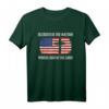 Blessed ist die Nation, deren Gott ist der Herr - Christliches Psalm 33 12 T-Shirt mit Vintage amerikanischer Flagge & Kreuz, ideales Geschenk für Christen