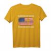 Blessed ist die Nation, deren Gott ist der Herr - Christliches Psalm 33 12 T-Shirt mit Vintage amerikanischer Flagge & Kreuz, ideales Geschenk für Christen