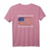 Blessed ist die Nation, deren Gott ist der Herr - Christliches Psalm 33 12 T-Shirt mit Vintage amerikanischer Flagge & Kreuz, ideales Geschenk für Christen