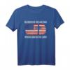 Blessed ist die Nation, deren Gott ist der Herr - Christliches Psalm 33 12 T-Shirt mit Vintage amerikanischer Flagge & Kreuz, ideales Geschenk für Christen
