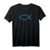 Jesus Fisch Ichthys Symbol Christentum Christen Raglan T-Shirt – Religiöses Design für Kirche, Konfirmation & Glaubensbekenntnis