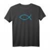 Jesus Fisch Ichthys Symbol Christentum Christen Raglan T-Shirt – Religiöses Design für Kirche, Konfirmation & Glaubensbekenntnis