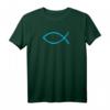 Jesus Fisch Ichthys Symbol Christentum Christen Raglan T-Shirt – Religiöses Design für Kirche, Konfirmation & Glaubensbekenntnis