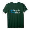 Believe in Freedom Jesus Christ T-Shirt - Religiöses Geschenk für Christen, Familie & Freunde, Glaube & Glaubensbekenntnis