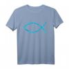 Jesusfisch Ichthys Symbol Christentum T-Shirt – Religiöses Design für Christen, Pastoren & Konfirmationen