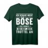 Lustiges ironisches Spruch T-Shirt: Ich schaue nicht böse Humor Witz Outfit – Perfektes Geschenk für Freunde, Kollegen & Familie
