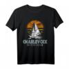 Vintage Nautical Boat Design Charlevoix Michigan Yacht Club T-Shirt – Retro Seeliebhaber Geschenk für Segler, Küstenfans und Meerliebhaber