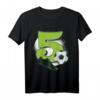 Kinder Fußball T-Shirt zum 5. Geburtstag - Geschenkidee für Jungen und Mädchen, Fußballfan, Geburtstags- und Weihnachtsgeschenk