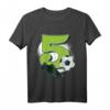 Kinder Fußball T-Shirt zum 5. Geburtstag - Geschenkidee für Jungen und Mädchen, Fußballfan, Geburtstags- und Weihnachtsgeschenk