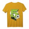 Kinder Fußball T-Shirt zum 5. Geburtstag - Geschenkidee für Jungen und Mädchen, Fußballfan, Geburtstags- und Weihnachtsgeschenk