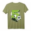 Kinder Fußball T-Shirt zum 5. Geburtstag - Geschenkidee für Jungen und Mädchen, Fußballfan, Geburtstags- und Weihnachtsgeschenk