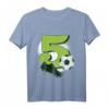 Kinder Fußball T-Shirt zum 5. Geburtstag - Geschenkidee für Jungen und Mädchen, Fußballfan, Geburtstags- und Weihnachtsgeschenk
