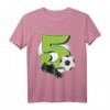 Kinder Fußball T-Shirt zum 5. Geburtstag - Geschenkidee für Jungen und Mädchen, Fußballfan, Geburtstags- und Weihnachtsgeschenk
