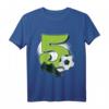Kinder Fußball T-Shirt zum 5. Geburtstag - Geschenkidee für Jungen und Mädchen, Fußballfan, Geburtstags- und Weihnachtsgeschenk