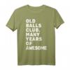 Lustiges Geburtstag T-Shirt für Herren – Old Balls Club – Many Years of Awesome, Vintage Humor-Shirt für Männer und Jungen