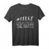 Dart Motiv Dartspieler Dart Evolution T-Shirt mit Spruch – Lustiges Dart Shirt für Fans und Hobbyspieler