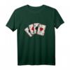 Poker T-Shirt mit 4 Assen – Vintage Las Vegas Design, Glückssymbol & Pokerhand für Casino-Fans und Pokerliebhaber