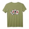 Poker T-Shirt mit 4 Assen – Vintage Las Vegas Design, Glückssymbol & Pokerhand für Casino-Fans und Pokerliebhaber