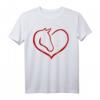 Süßes Herz mit Pferd T-Shirt für Mädchen und Damen - Witziges Reiterinnen Geschenk für Geburtstag, Weihnachten & besondere Anlässe