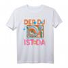 DJ Disco Club Party T-Shirt mit Plattenspieler - Perfektes Retro Outfit für DJs und Partyfans