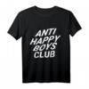 Anti Happy Sad Boys Club Vaporwave Ästhetisches T-Shirt – Streetwear für Skater, Träumer & Lifestyle-Enthusiasten