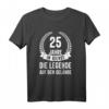25. Jubiläum T-Shirt - 25 Jahre im Dienst, Die Legende auf den Gelände, perfekt für Freunde, Kollegen & Feuerwehrkameraden zum Jahrestag