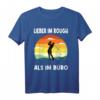 Lieber Rough als Büro - Humorvolles Golf T-Shirt für Golfer im Ruhestand und Golfliebhaber