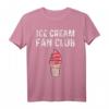 Ice Cream Softeis Fan Club T-Shirt - Für Eisliebhaber und Dessertfans, Humorvolles T-Shirt für Kinder und Erwachsene