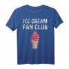 Ice Cream Softeis Fan Club T-Shirt - Für Eisliebhaber und Dessertfans, Humorvolles T-Shirt für Kinder und Erwachsene