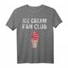 Ice Cream Softeis Fan Club T-Shirt - Für Eisliebhaber und Dessertfans, Humorvolles T-Shirt für Kinder und Erwachsene