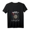 Damen Dart T-Shirt mit Pfeil & Dartscheibe - V-Ausschnitt, Vereins- und Club-Design für Dart Spielerinnen
