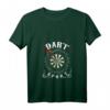 Damen Dart T-Shirt mit Pfeil & Dartscheibe - V-Ausschnitt, Vereins- und Club-Design für Dart Spielerinnen