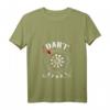 Damen Dart T-Shirt mit Pfeil & Dartscheibe - V-Ausschnitt, Vereins- und Club-Design für Dart Spielerinnen