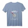 Damen Dart T-Shirt mit Pfeil & Dartscheibe - V-Ausschnitt, Vereins- und Club-Design für Dart Spielerinnen