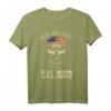 Old Man Club Geschenk zum 55. Geburtstag – Vintage T-Shirt für Männer, geboren 1966, mit Totenkopf und amerikanischer Flagge