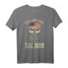 Old Man Club Geschenk zum 55. Geburtstag – Vintage T-Shirt für Männer, geboren 1966, mit Totenkopf und amerikanischer Flagge