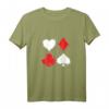 Spielkarten Poker Herz Spaten Diamant Club T-Shirt – Stylisches Design für Poker- und Kartenspiel-Fans
