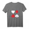 Spielkarten Poker Herz Spaten Diamant Club T-Shirt – Stylisches Design für Poker- und Kartenspiel-Fans