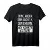Ich Könnte Kotzen Charmant Sarkasmus T-Shirt – Lustiges, Provokantes Geschenk für Freunde mit schwarzem Humor