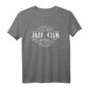 Retro Jazz Club Vintage T-Shirt – Klassisch geschnitten, doppelt genähter Saum für Jazz- und Vintage-Fans