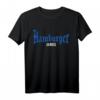 Hamburger Jungs - Stadt Schriftzug T-Shirt mit Hamburg Skyline und Fan-Design für Heimatverbundene, Fans & Freunde