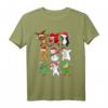 Lustiges Dabbing Santa Elf Rentier Eisbär Weihnachts-T-Shirt für Kinder – Perfektes festliches Outfit für Mädchen & Jungen zu Weihnachten