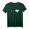 Patriotisches Bayerisches Herzschlag T-Shirt - Perfektes Geschenk für Bayern Fans & Familie zu Weihnachten, Geburtstag, Vatertag & Muttertag