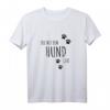 DIE MIT DEM HUND GEHT - Lustiges Hunde Pfoten Spruch T-Shirt für Hundeliebhaber, Gassi gehen & Geschenkideen für Hundebesitzer