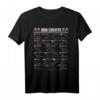 Formel 1 Rennfahrer T-Shirt 2022 – Alle 22 Rennstrecken mit Flaggen & Namen, perfektes Geschenk für Motorsport-Fans